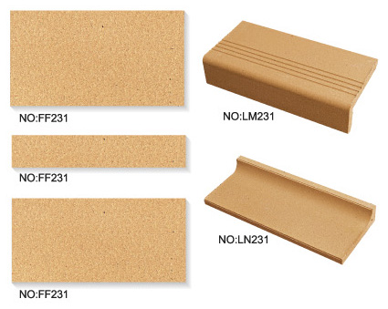 Non-slip Terracotta Clay Tile Stair