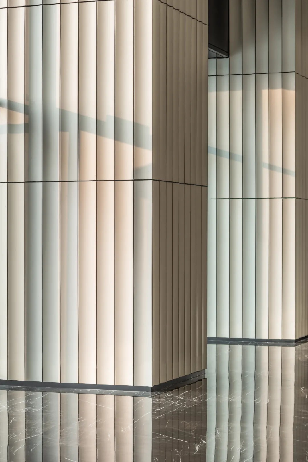 Installing LOPO Terracotta Panels at Vanke Metropolis lobby