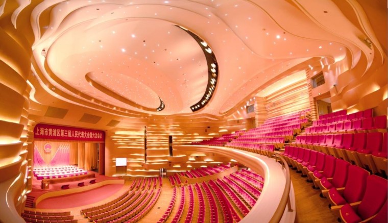 Auditorium of Theatre YOUNG as part of Shanghai theater architecture