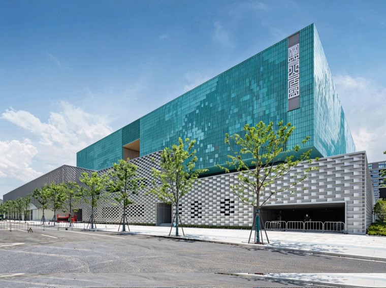 Clay baguette facade used as wall decoration material for Hangzhou Asian Games Village