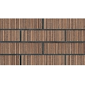 Vertical Irregular Rough Line Terracotta Wall Tile 